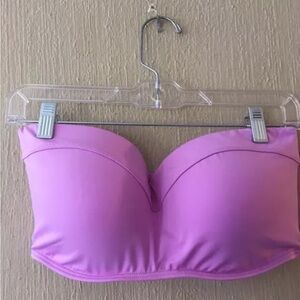 Swim Systems Bandeau Bikini Swim Top, US 36DD Purple